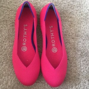 Hot pink shoes